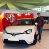 BTCC racer Andrew Jordan picks up his new MG3.