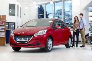 Peugeot 208 in showroom