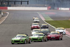 Mazda MX5. Britcar, Silverstone.