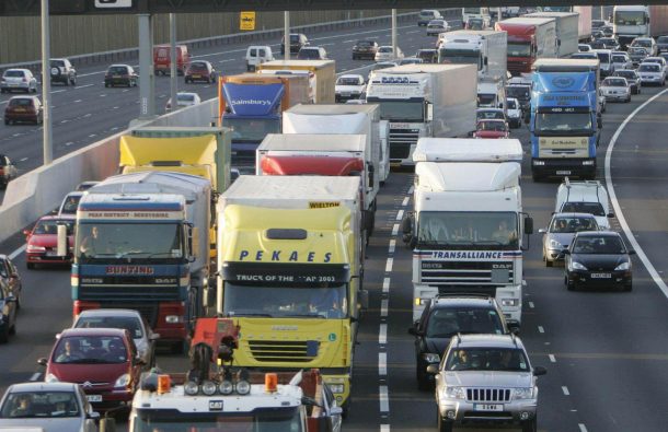 Road congestion in UK hits a 10-year high