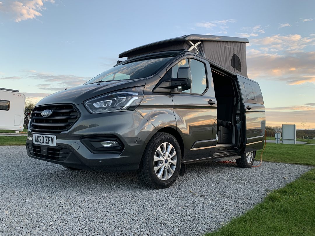 Ford's Long Wheelbase Transit Custom Nugget Camper Van With a Bathroom