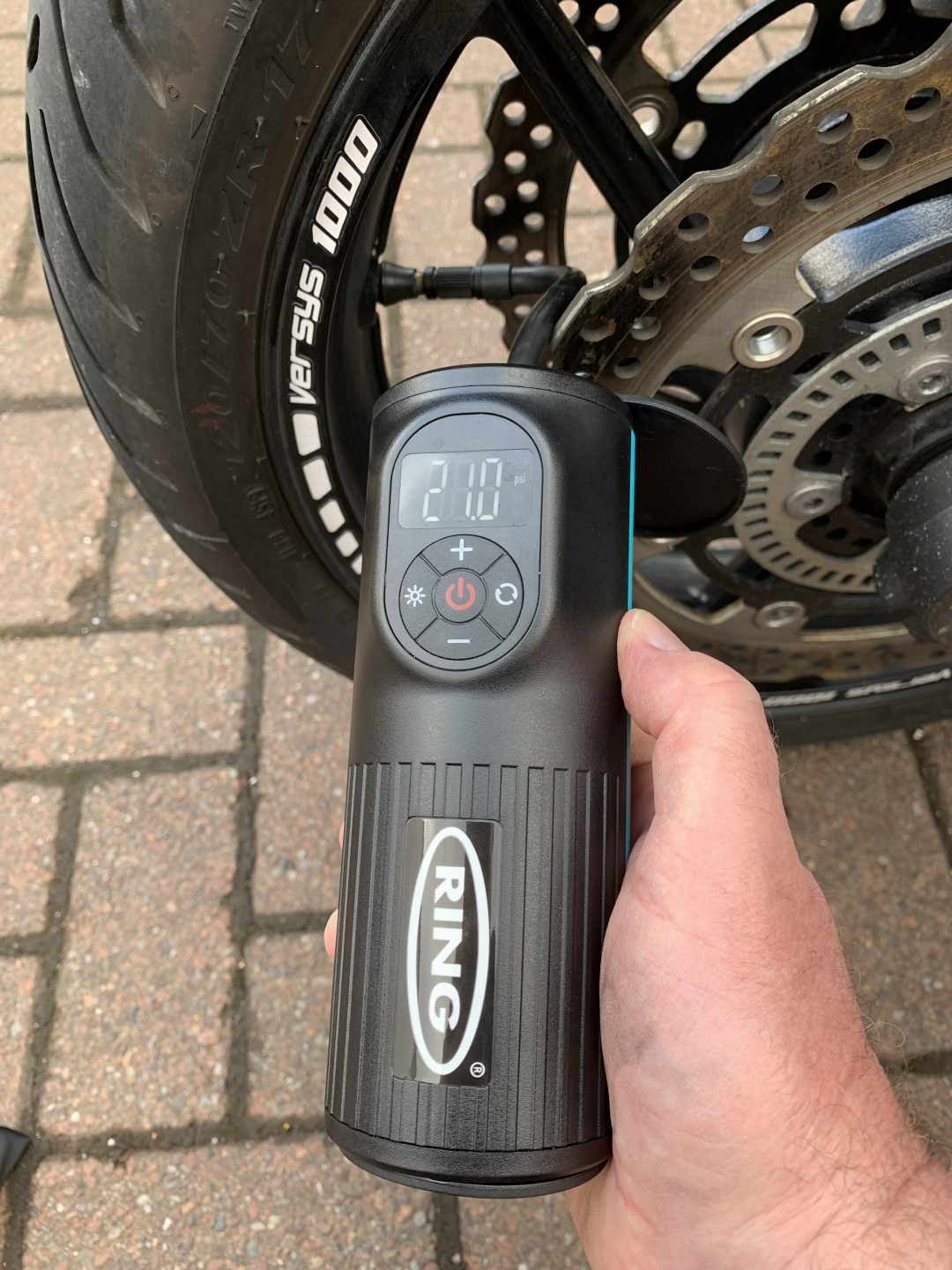 Ring rechargeable tyre inflator – handy gadget that keeps you pumped up and fully charged