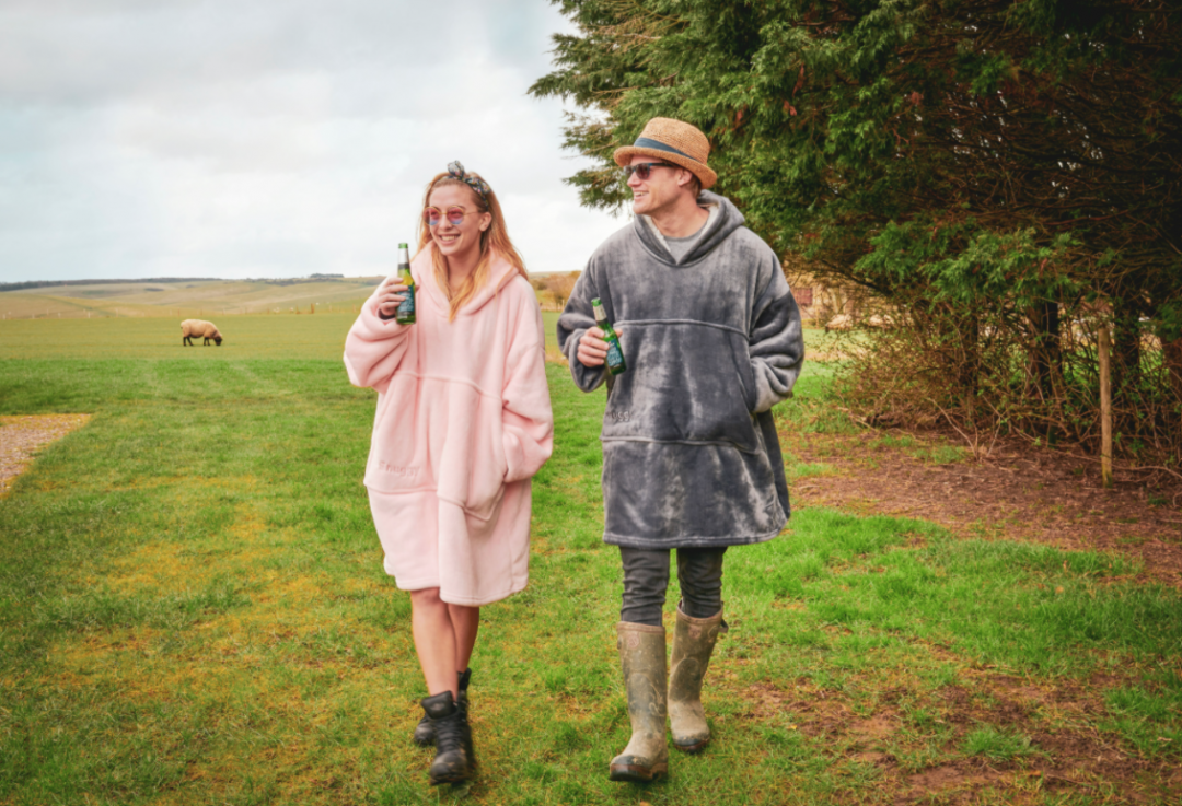 The Snuggy is an oversized hoodie that's perfect for keeping warm on cool mornings and evenings